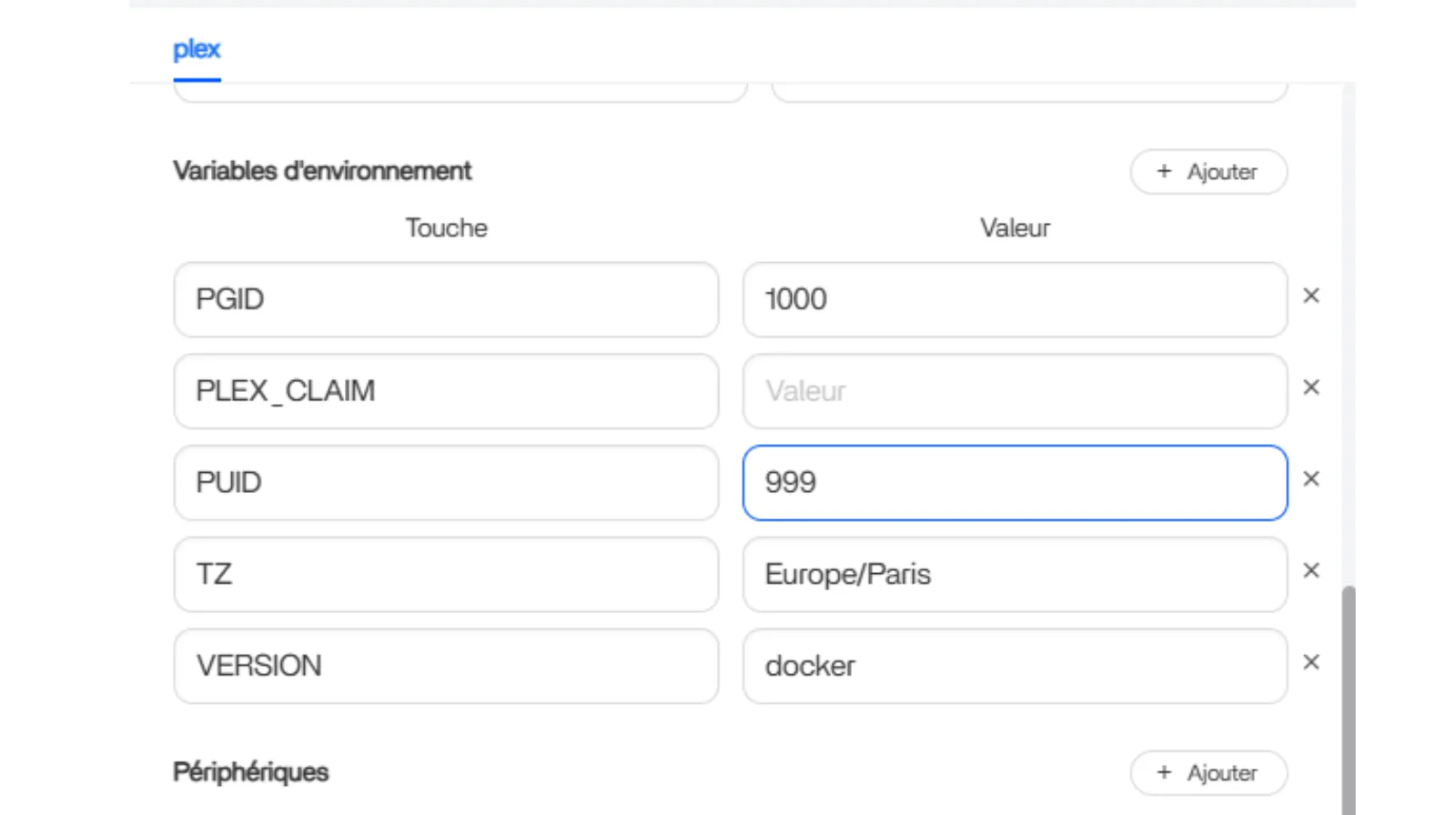 Installer-Plex-PGID-PUID