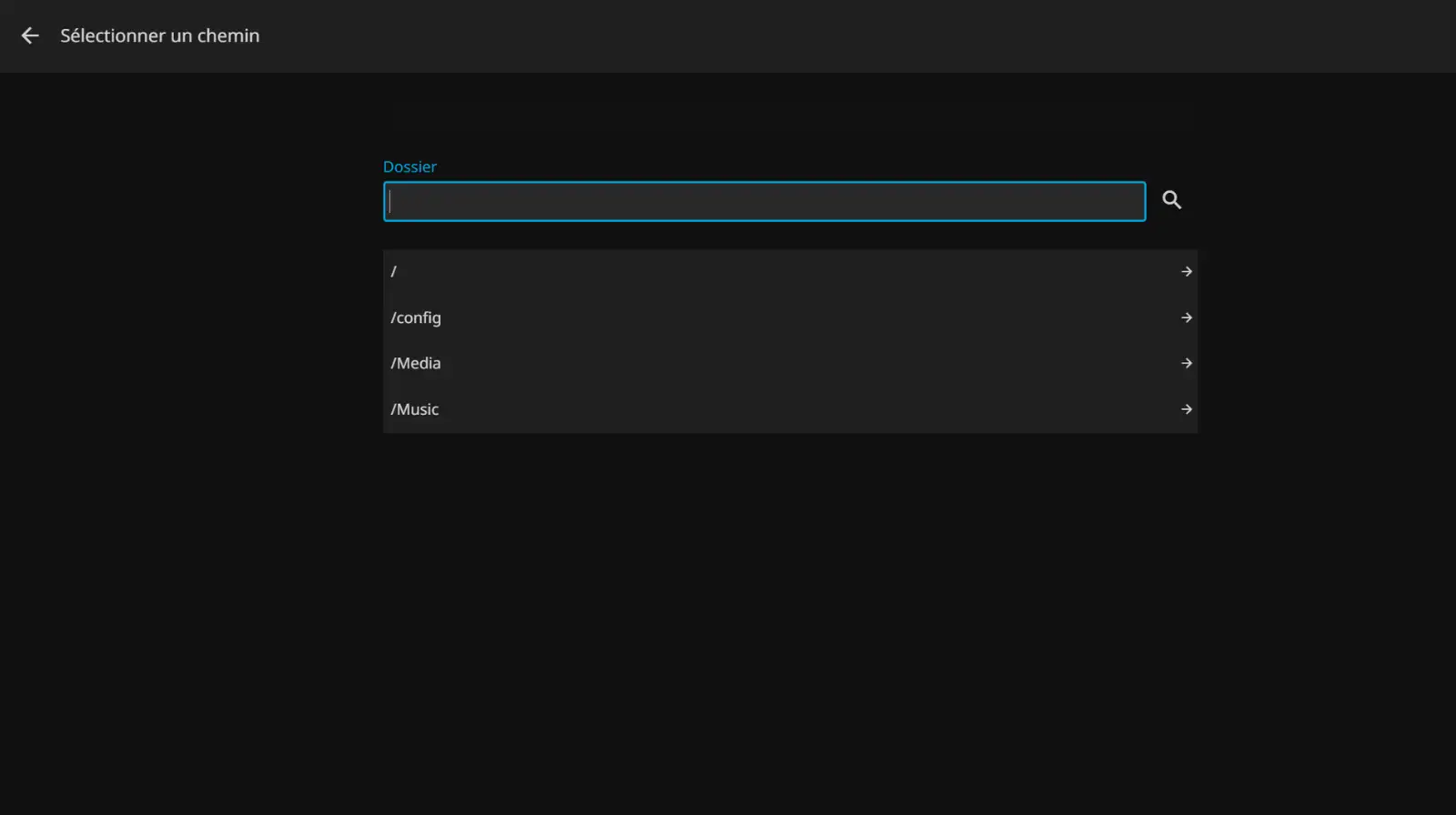 Vous vérifiez que vos chemins médias ont bien été reconnus.