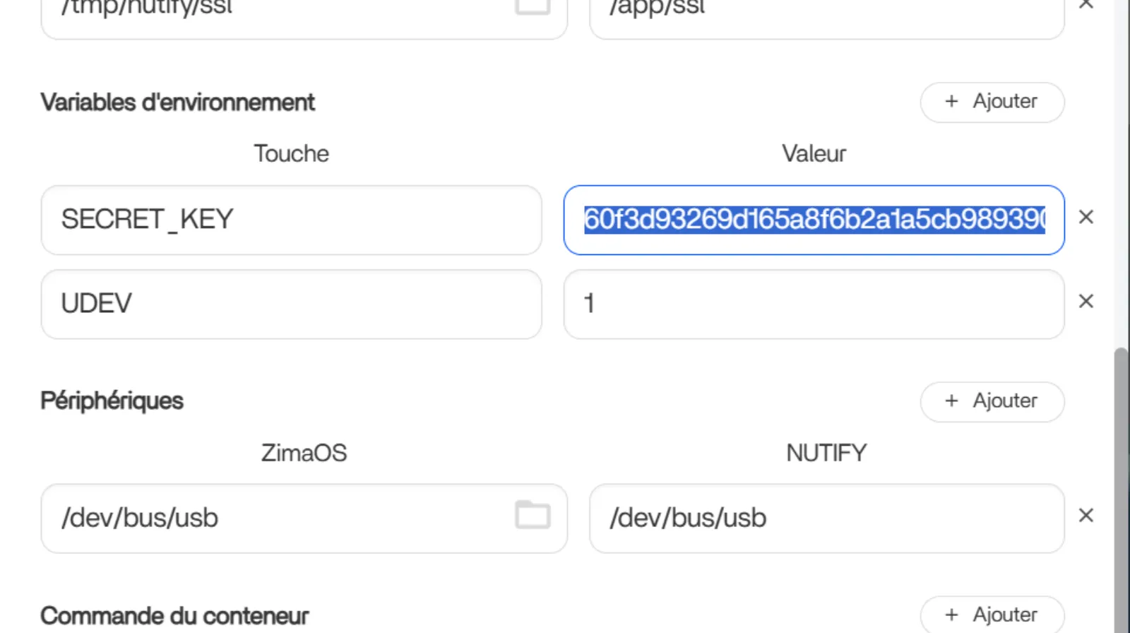 Générez votre clé secrète