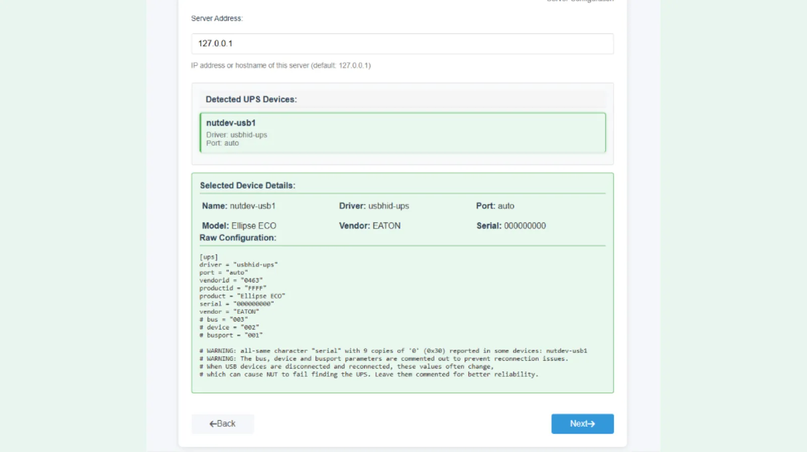 identification de l'UPS