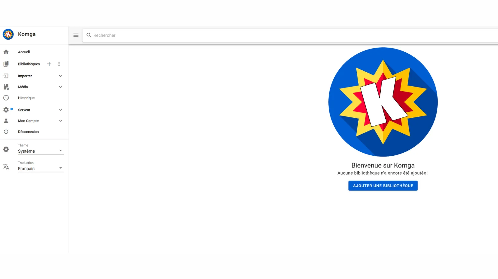 ajouter une bibliothèque qui correspondra à une étagère