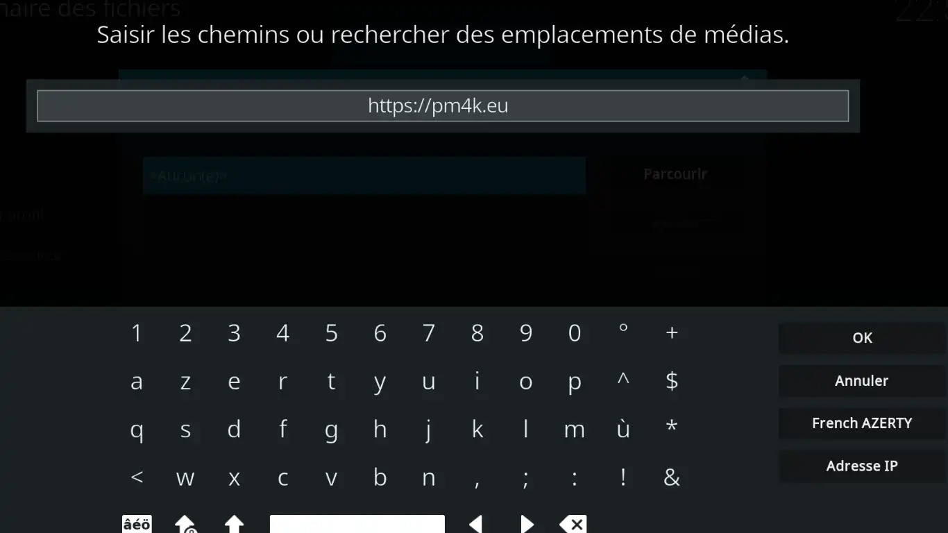 Kodi comme client Plex - Adresse du dépôt