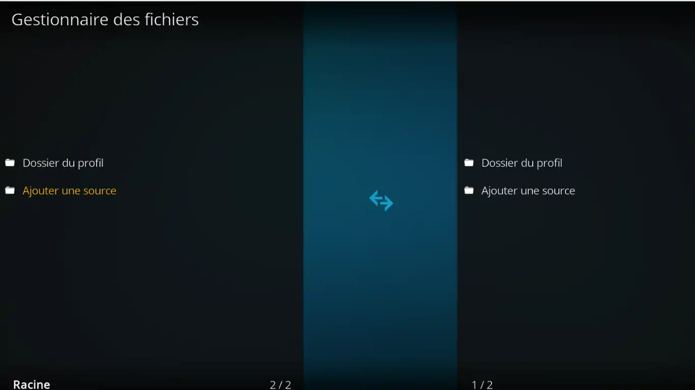 Kodi comme client Plex - Ajouter une source