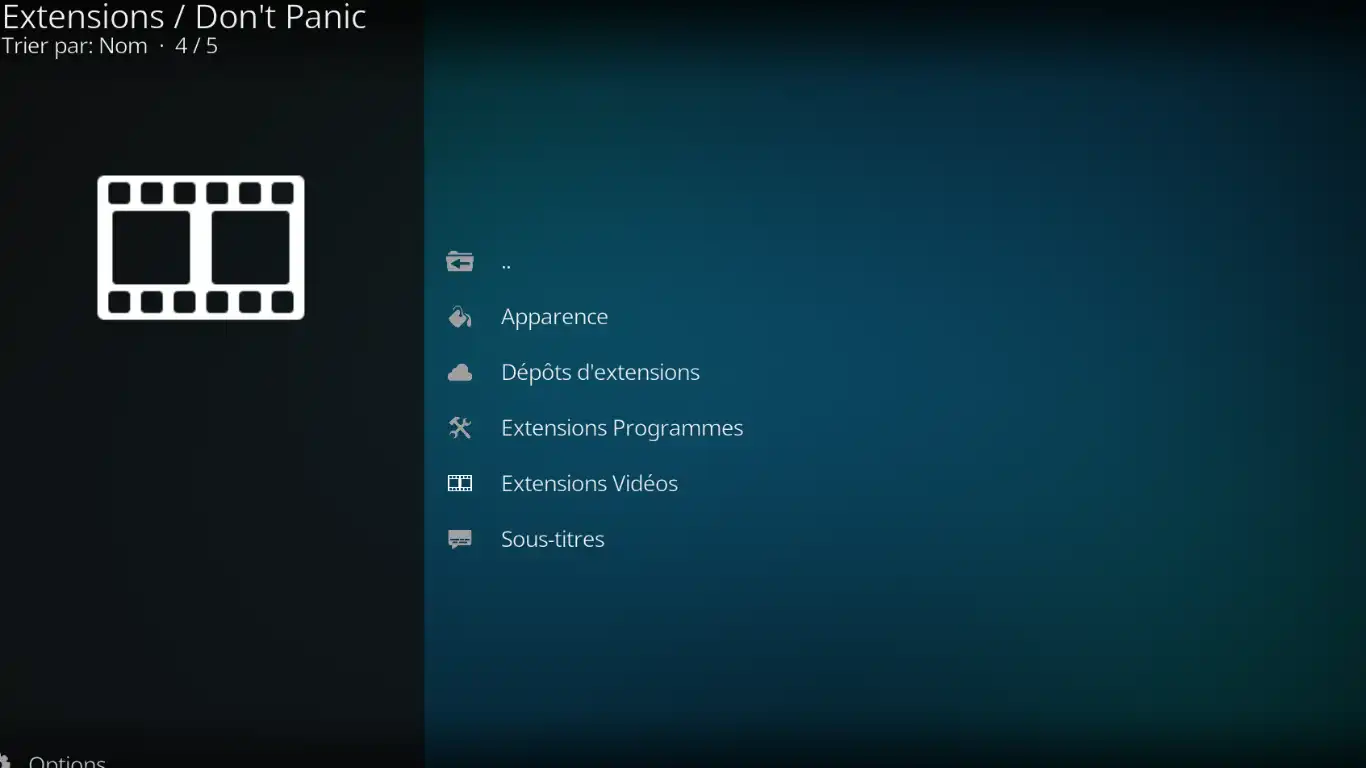 Kodi comme client Plex - Extensions Vidéos et Plex