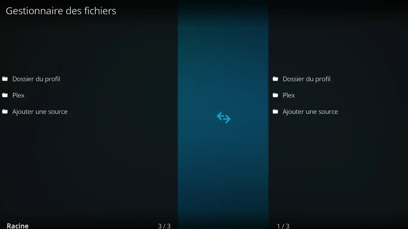 Kodi comme client Plex - Inscrit dans le gestionnaire
