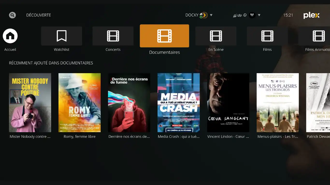 Kodi comme client Plex - Profitez