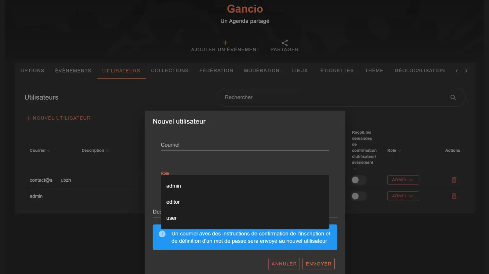 configurer gancio ajouter des utilisateurs configurer gancio ajouter des utilisateurs