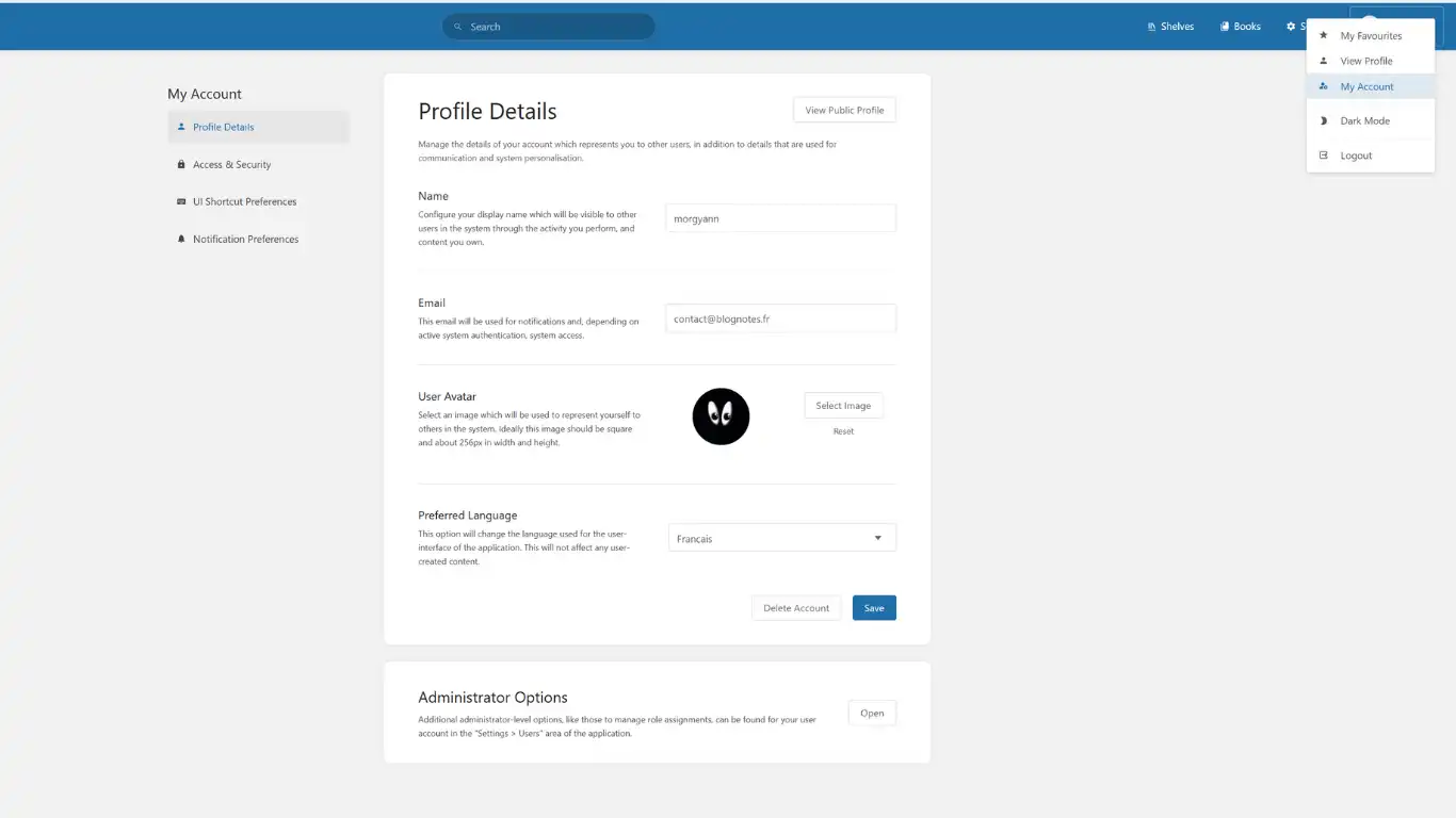 installer bookstack profil installer bookstack profil