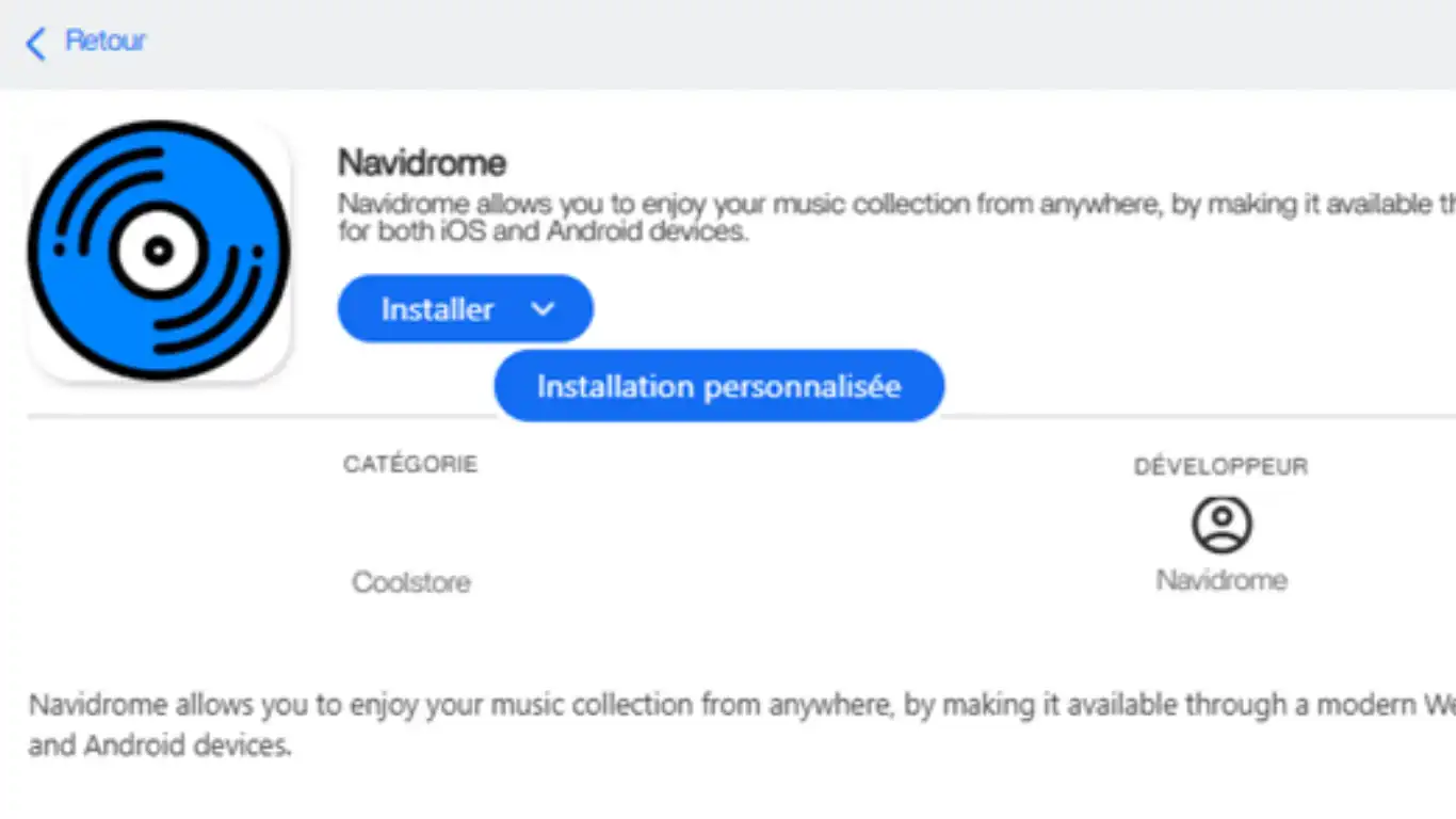 installer navidrome appstore installer navidrome appstore