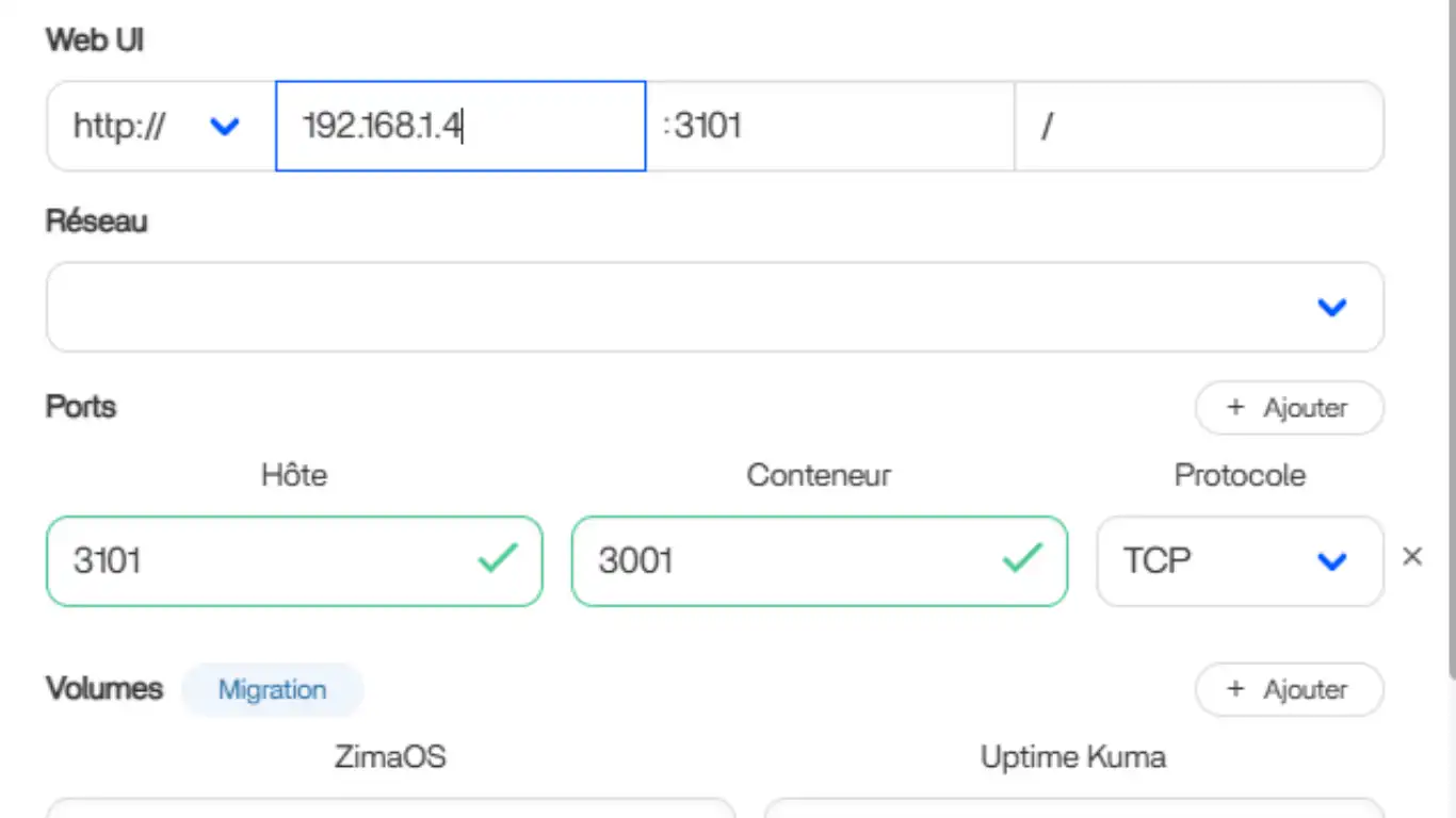 installer uptime kuma paramètres installer uptime kuma paramètres