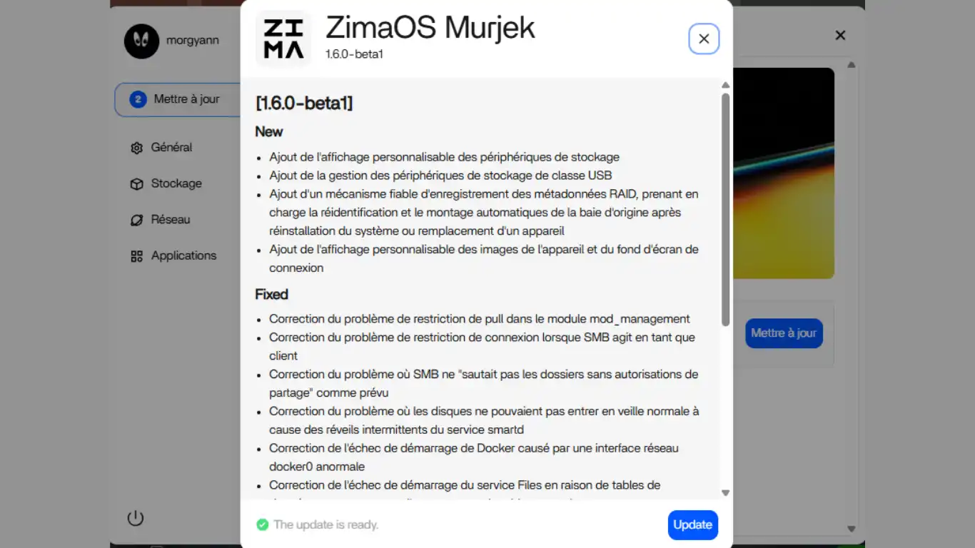 mise à jour zimaos infos mise à jour zimaos infos