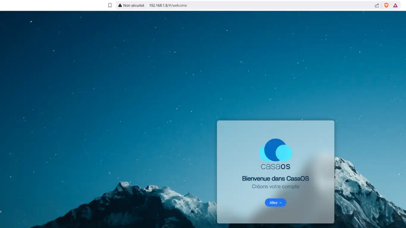 Casaos + Cockpit sur Debian - 1ère connexion