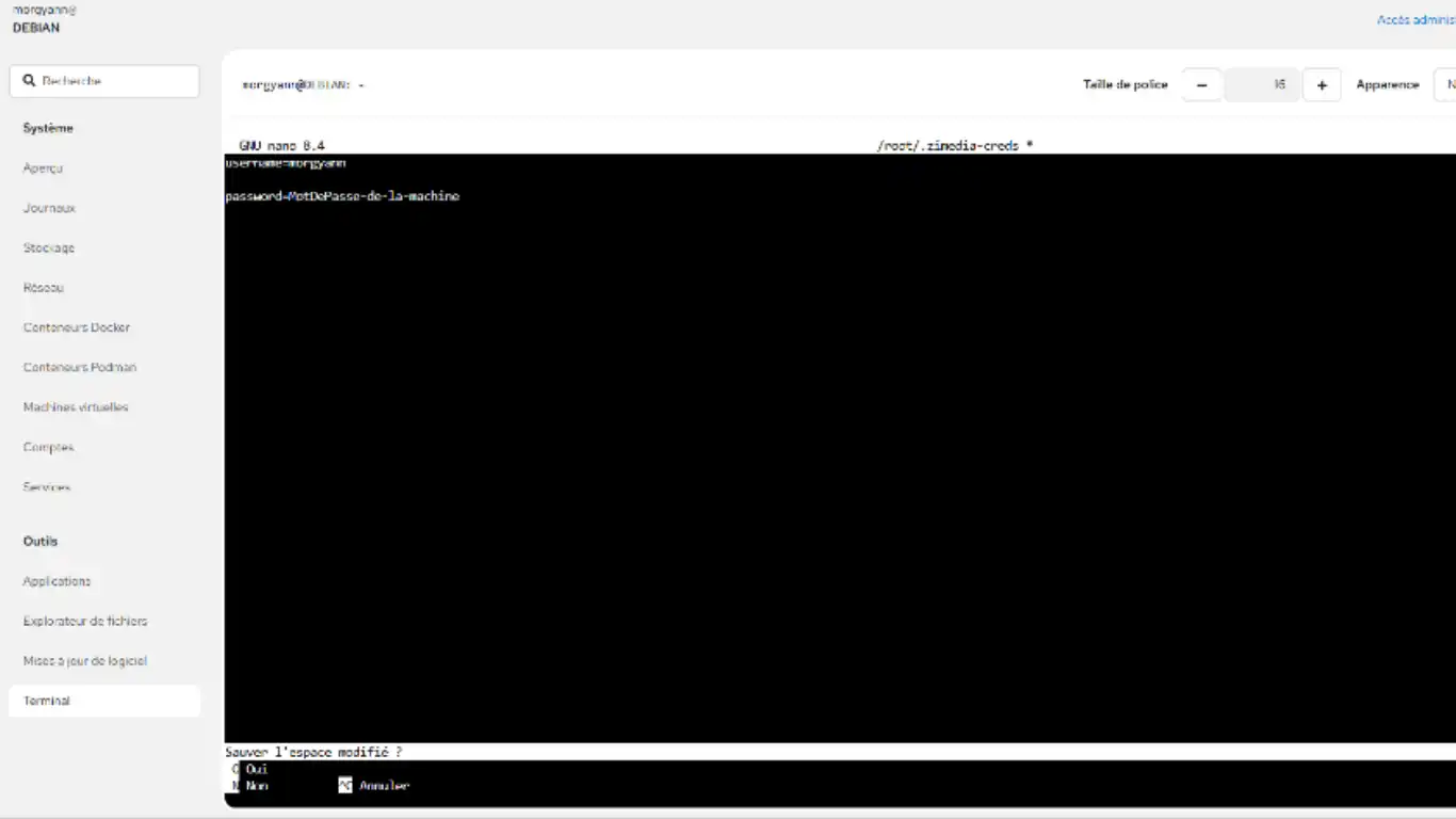 Monter un partage SMB -creds -