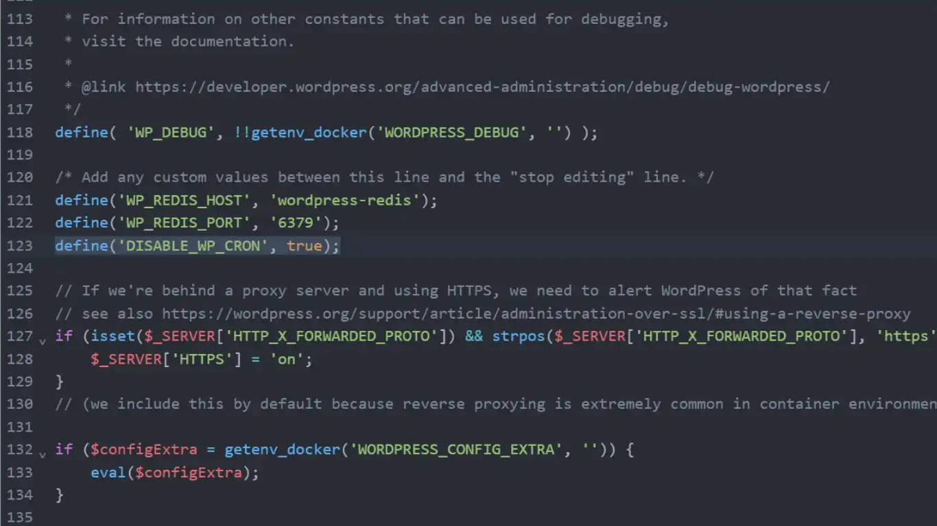 Cron WordPress sur ZimaOS - code désactivation de cron wp
