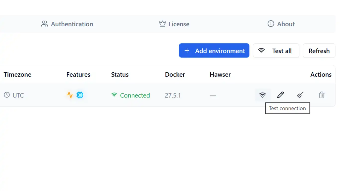 Dockhand - Installation - Connexion