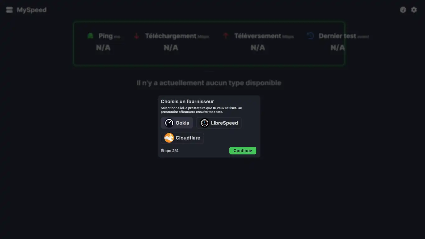 MySpeed - Installation - Choisir entre les trois outils