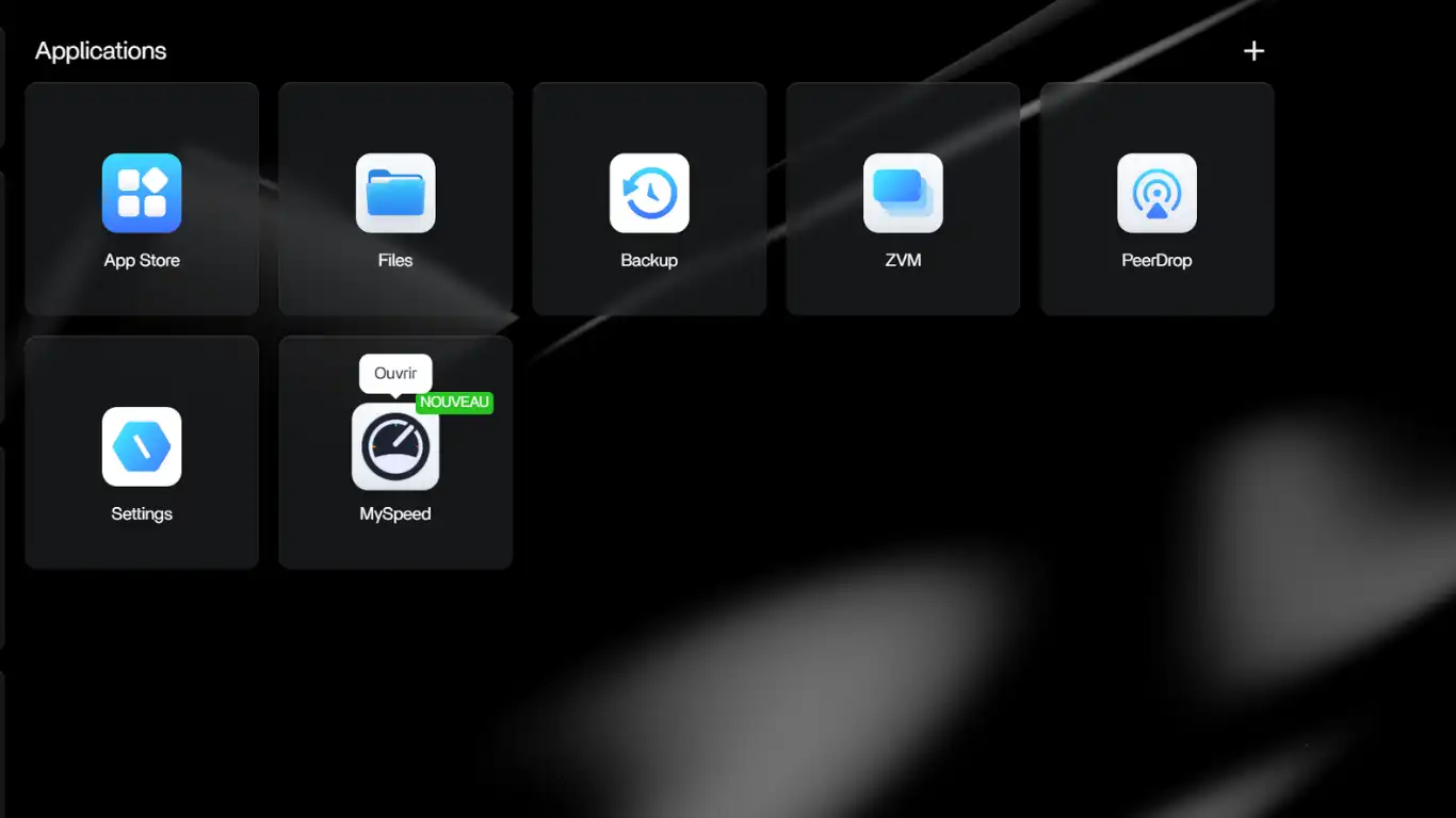 MySpeed - Installation - Ouvrir la tuile