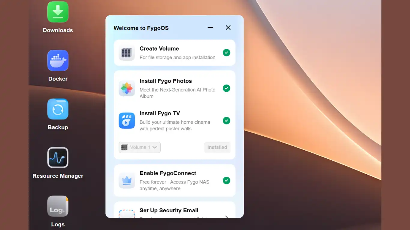 FygoOS - Apps et widgets
