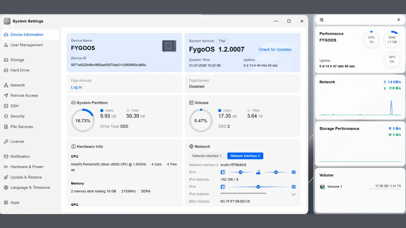 Fygoos - Info générale
