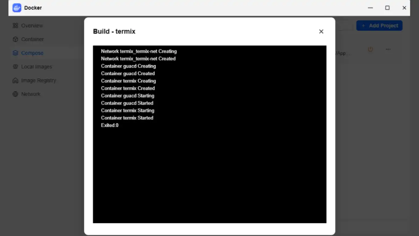 Termix sur FygoOS - Chargement et déploiement