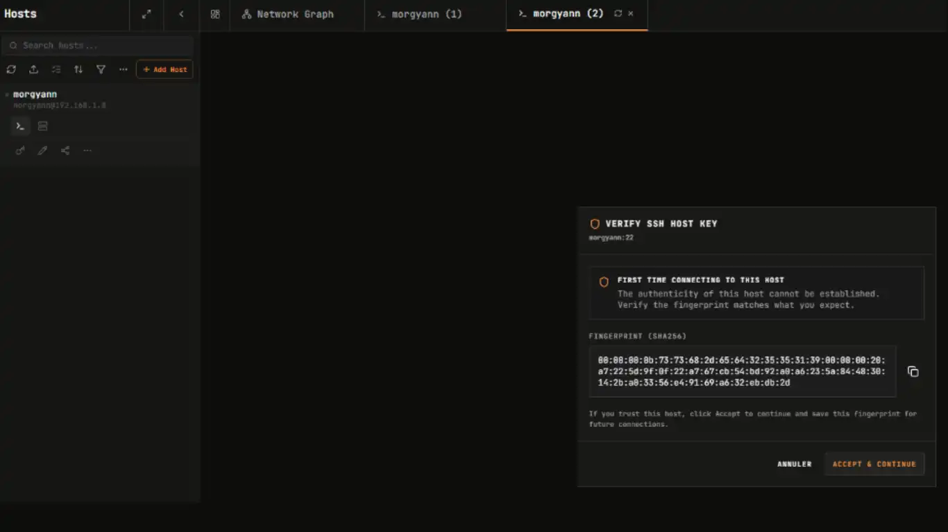 Termix sur FygoOS - accept