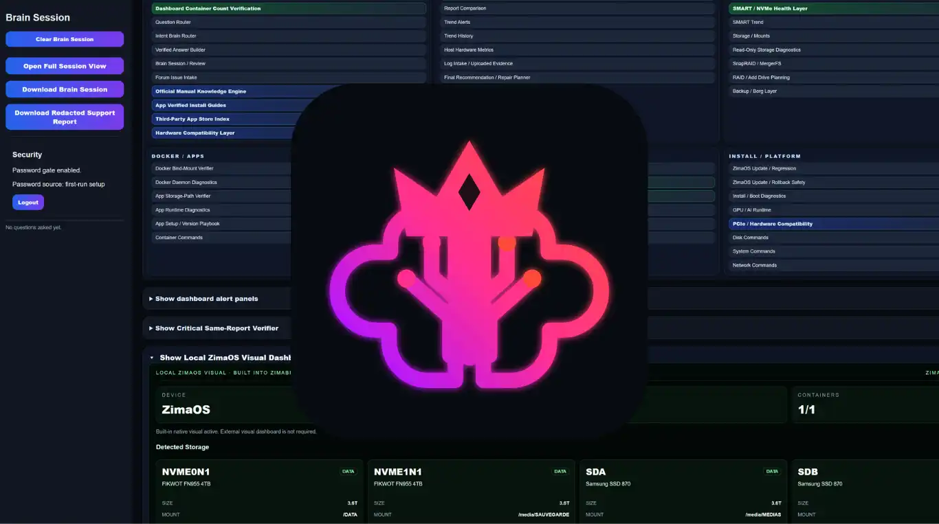 ZimaBrain CE – Installation