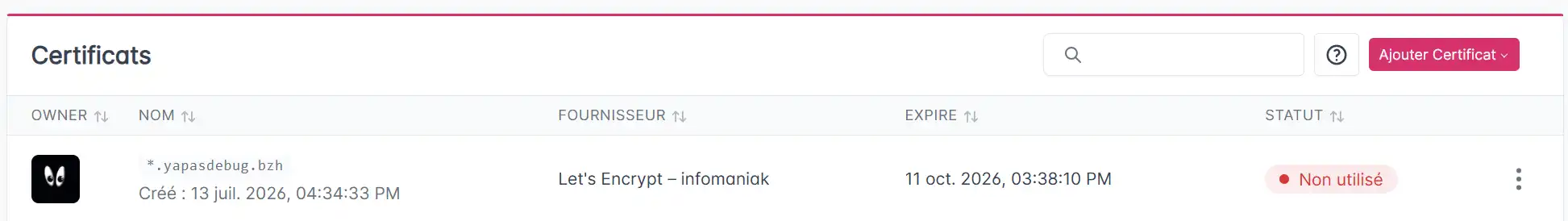 wildcard avec npm - wildcard générée