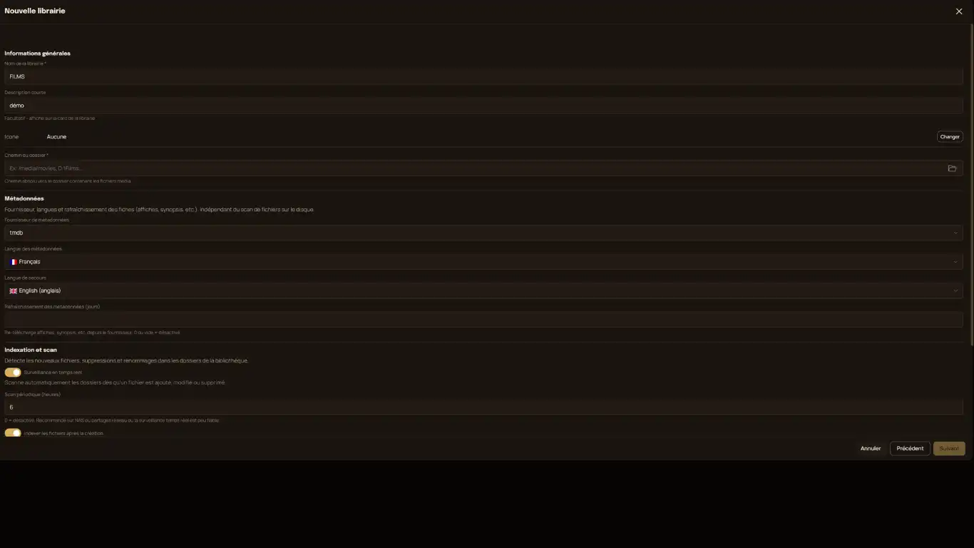 K7 serveur medias - complétez la fiche