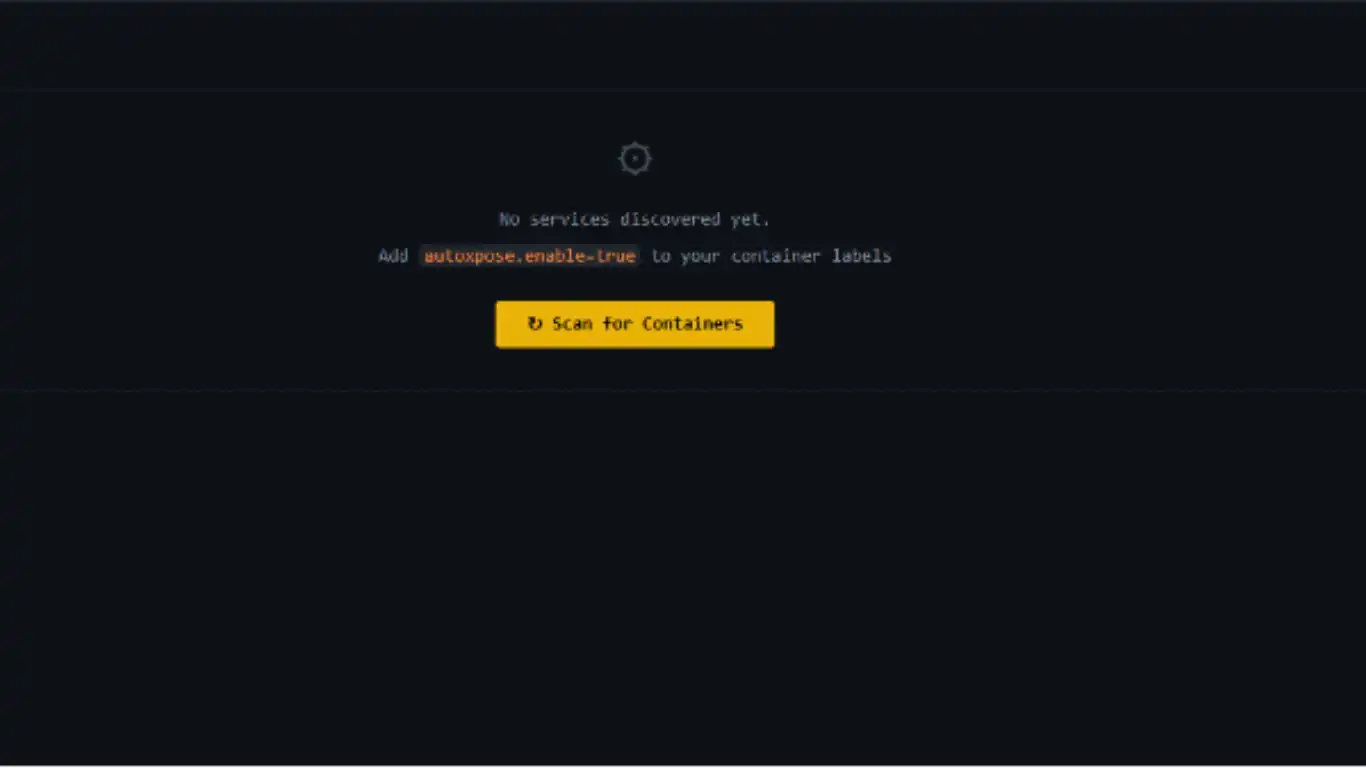 Autoxpose-scan for containers