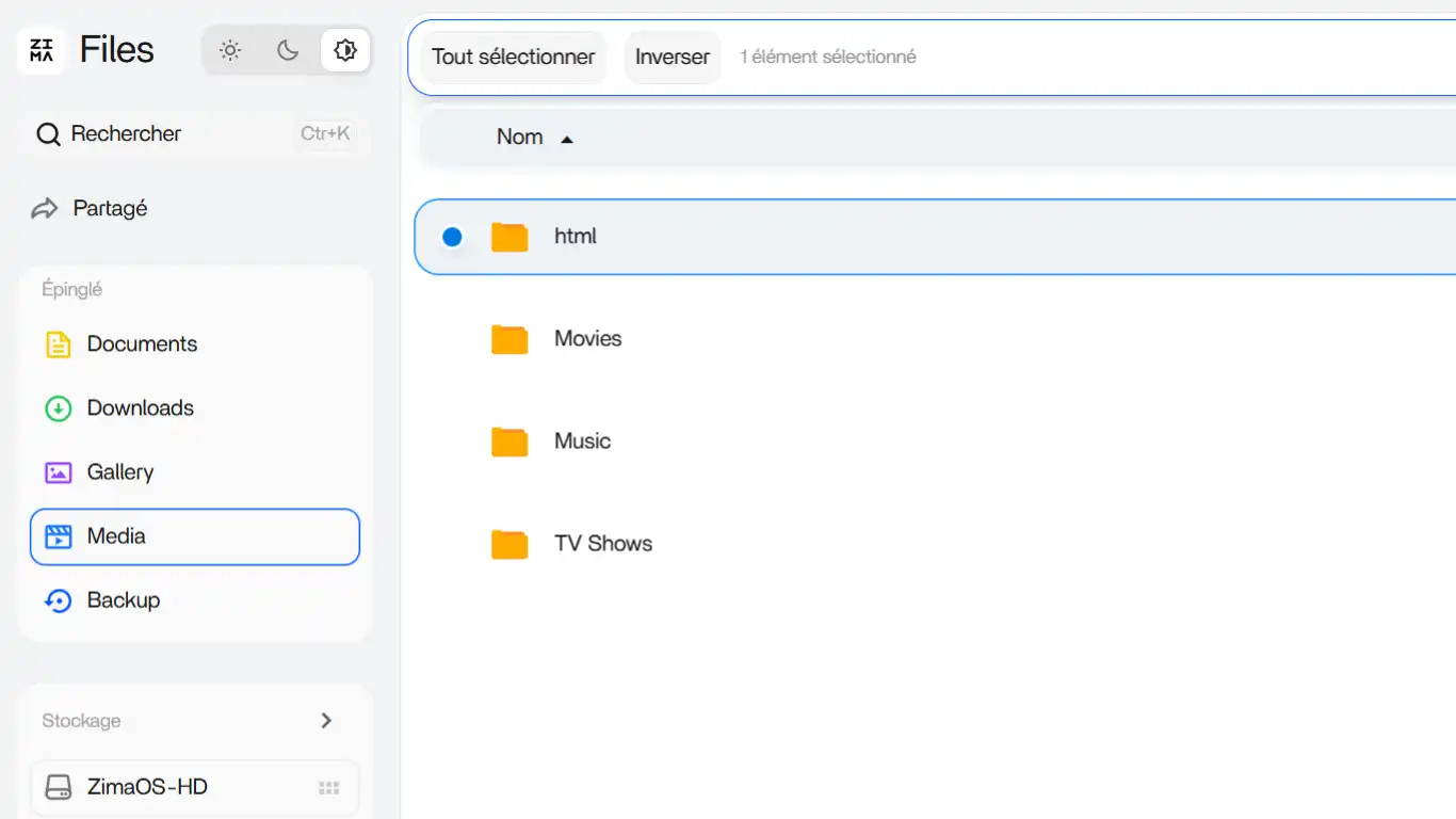 html sur serveur - créer un dossier