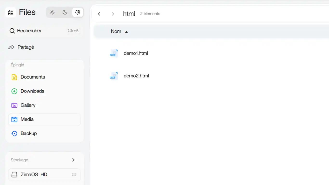 html sur serveur - téléverser les fichiers